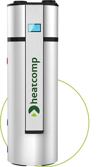 Warmtepompboiler met kader